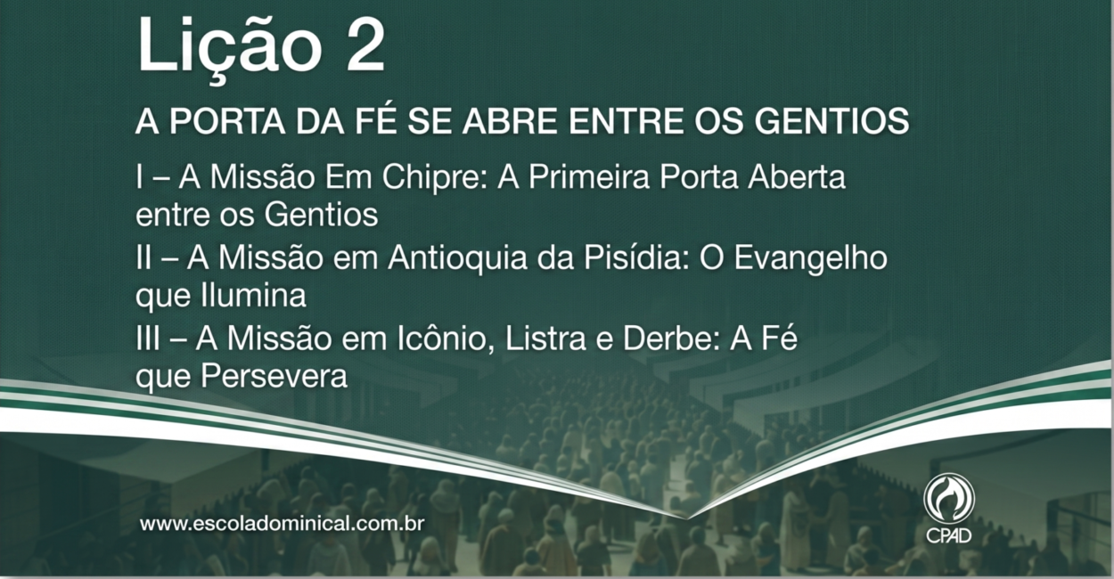 A Porta da Fé se Abre entre os Gentios