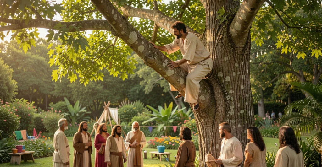Por que Zaqueu subiu em uma árvore para ver Jesus?