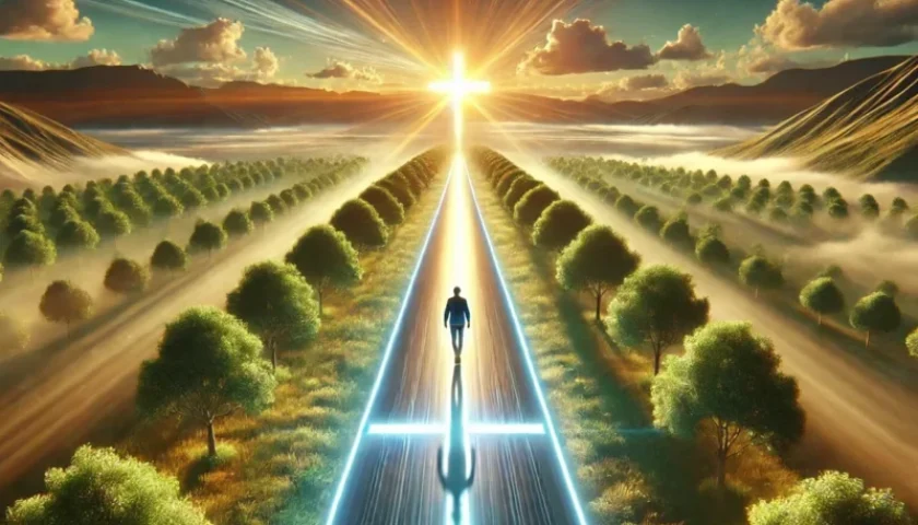 Olhos fixos no caminho